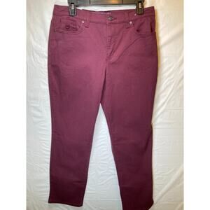 Gloria Vanderbilt Women's Tapered Leg High Rise Pants, COLOR RED SIZE 10S